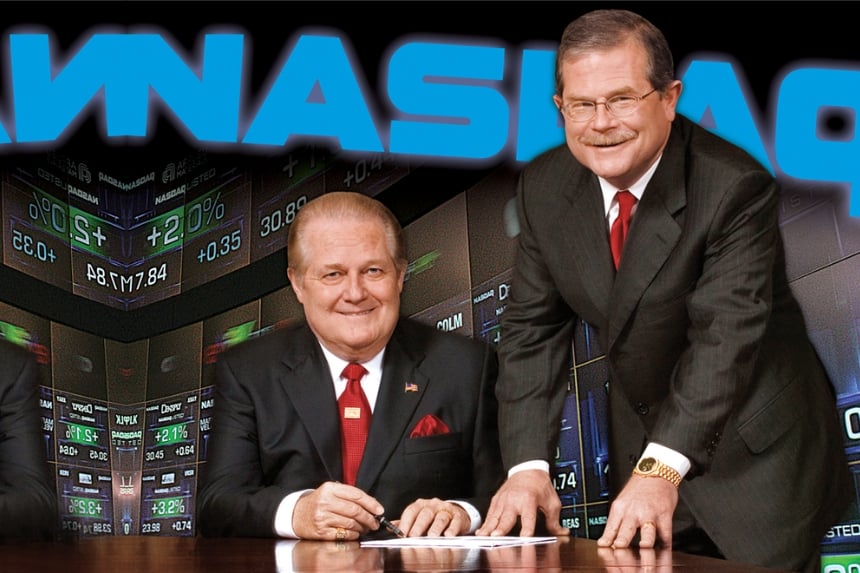 Marvin and Rusty Rush at NASDAQ