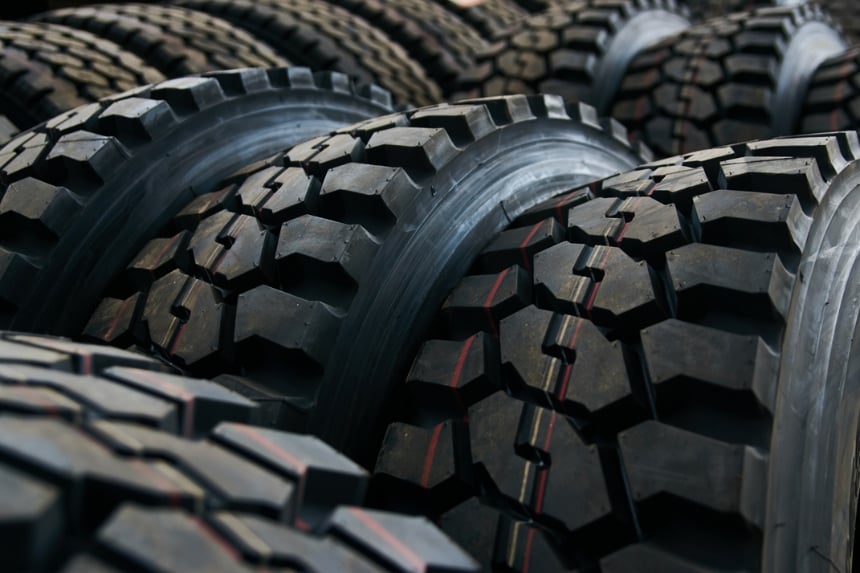 Close up of tires